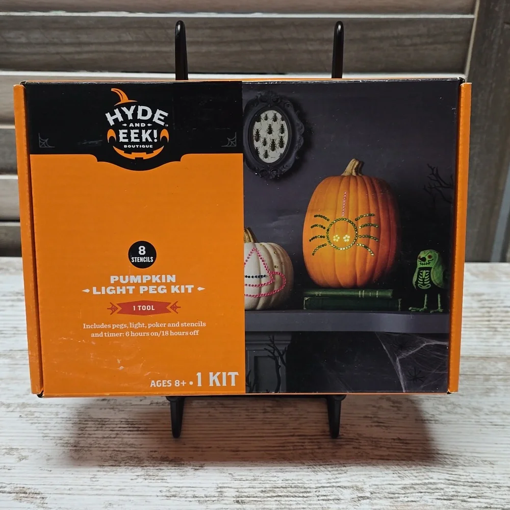 Hyde & EEK! Pumpkin Light Peg Kit – Halloween DIY Light‑Up Décor – NEW